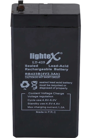 Lightex Lt-425 4v 2.3ah Işıldak Fener Aküsü