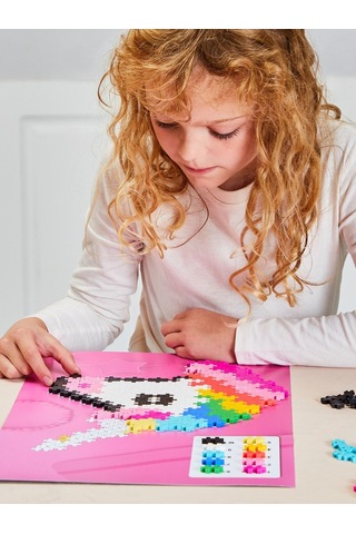Plus - Plus Minecraft Temalı Kutuda By Number Unicorn Lego Yapı Oyuncağı 250 Parça 3929