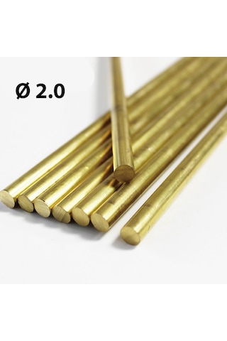2 Mm Pirinç Çubuk Içi Dolu Yuvarlak Mil Saf 437194127