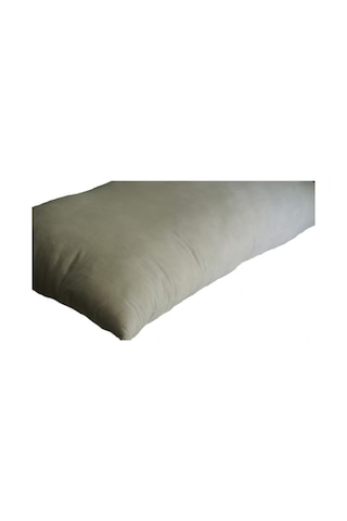 40x110cm Uzun, Yan Yatış, Hamilelere Özel Boncuk Silikonlu Yastık Beyaz