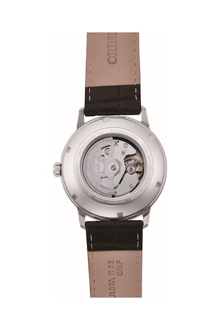 Orient Symphony Ra-ac0f12s30b Otomatik Deri Siyah Gri Kadran Safir Cam 42 Mm Erkek Kol Saati Gri