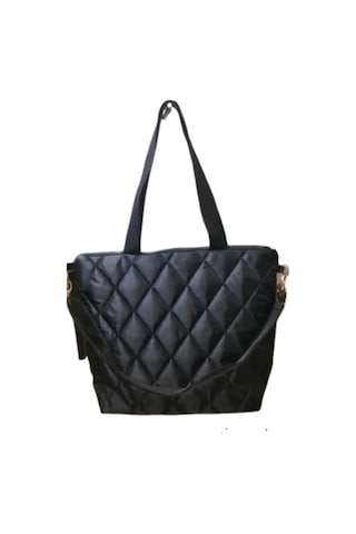 Barsecollection Kadın Omuz Çantası Kapitone Siyah Spor Çanta Barsecollection Kadın Omuz Çantası Kapitone Siyah Spor Çanta