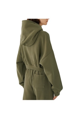 Entire Studios Ağır Kesim Kapüşonlu Kadın Hoodie Yeşil