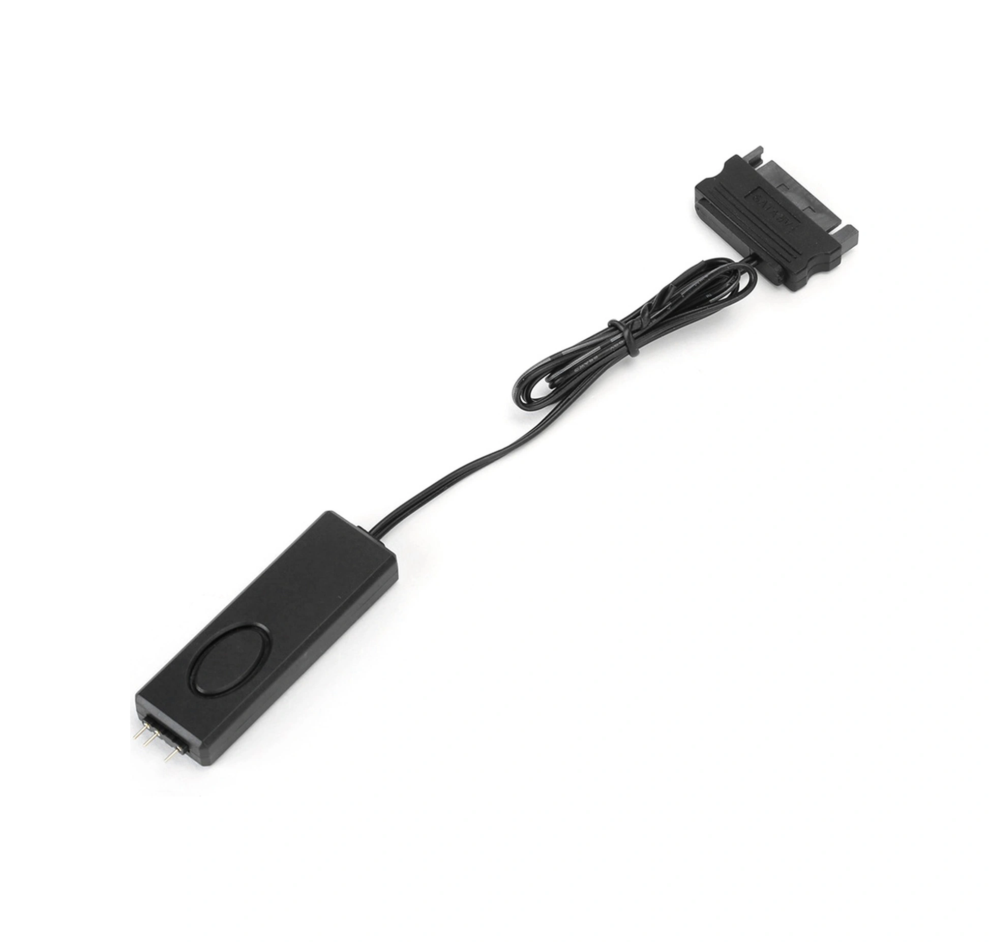 Xiyyadms Siyah Rf Kumanda 5v Argb Kontrolcü - 3pin Sata Beslemeli, Renkli Işık Efektleri, Kasa Fanları Ve Radyatörler İçin