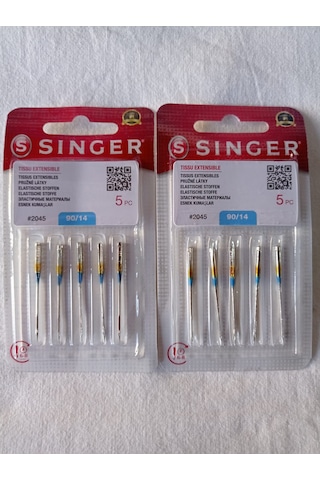 Singer 2 Peket 14 Numara Dikiş Makinesi İğnesi (Standart Dikiş)