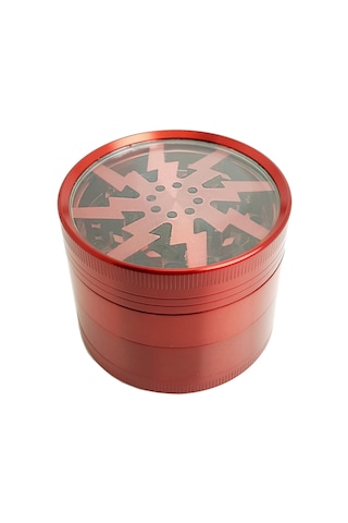 Kırmızı 63 mm. Tütün Baharat Herbal Öğütücüsü Parçalayıcı pt55krx