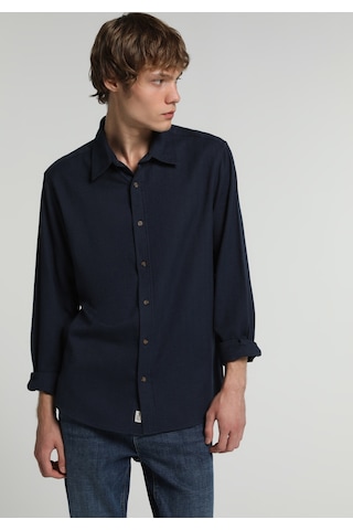 Colin's Colins Regular Fit Shirt Neck Düz Erkek Lacivert Uzun Kol Gömlek Cl1082606 Q1.v2 Nav