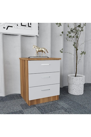 Asil 3'lü Ofis Takımı  Model 9 Ceviz Beyaz