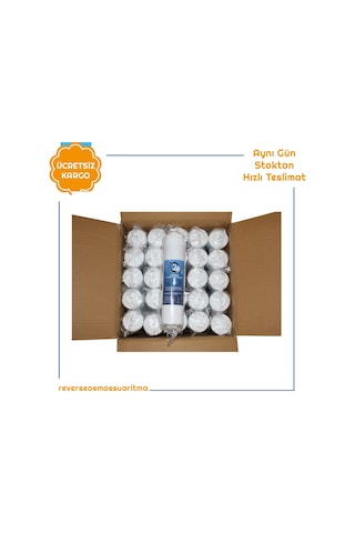 25 Takım Kapalı Kasa Su Arıtma Cihazı 12'' Inline Toptan Filtre 458132573