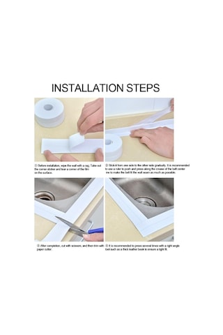 River World 3,2 M Lik Lavabo Kenarı Sızdırmaz Gri Bant