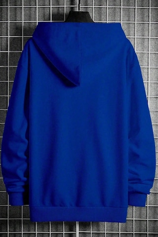 Dreamer Baskılı Oversize Sweatshirt Mavi