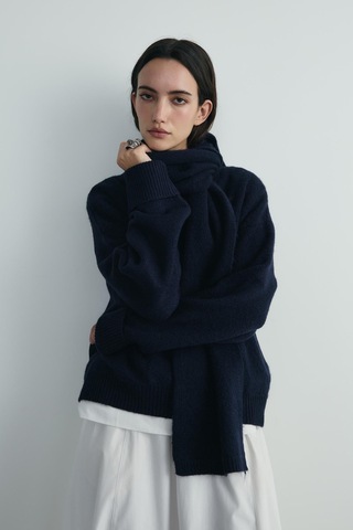 Suud Collection Lacivert Bella Oversize Kazak