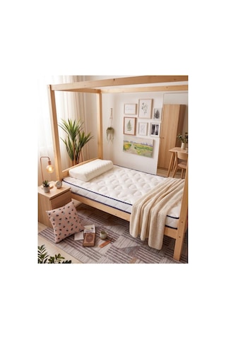 Skysleep 8 Cm Ekstra Kalın Full Ortopedik Yatak Pedi & Şiltesi Topper Orta Sert Ölçü Seçiniz Çift Kişilik