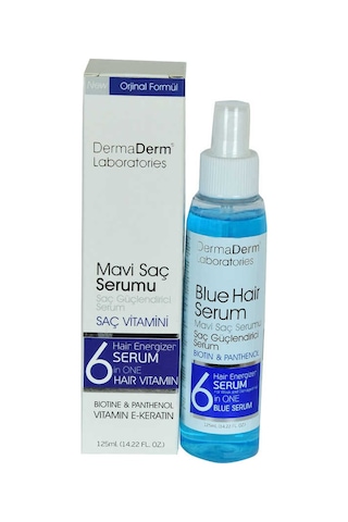 Mavi Saç Serumu Saç Güçlendirici Serum Biotin Panthenol Vitamin E-keratin 125 Ml