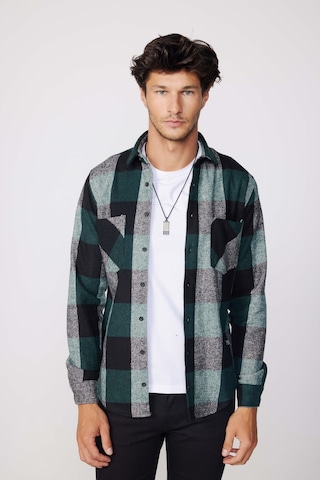 Tudors Slim Fit Kareli Çift Cepli Oduncu Erkek Gömlek-28365-multi Çok Renkli