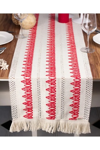 Dolce Casa Masa İçin Dekoratif Yastık Örtü, 35x145 316778655 Kırmızı