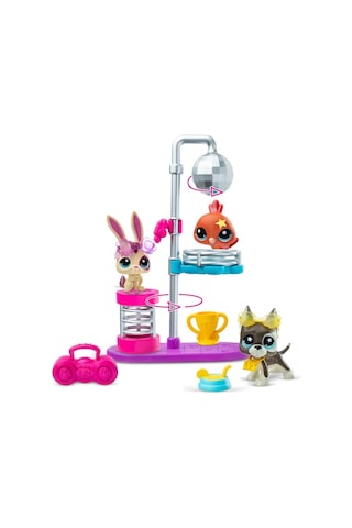 Disko Topu Dönüyor: Littlest Pet Shop Minişler Disko Oyun Seti Sahneyi Sallıyor Littlest Pet Shop - Miniş
