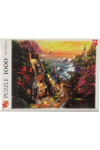 Akıllıelma-kzl Puzzle Sahil Kasabası 1000 Parça Puzzle Pazıl 68x48 Cm