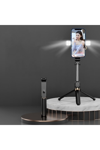 Cbtx Xt06s Canlı Güzellik Bluetooth Tripod Selfie Stick Siyah