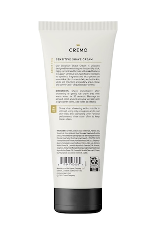 Cremo Sensitive Hassas Ciltler İçin Tıraş Kremi 177ml