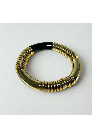 Siyah Gold Kemik Bileklik 2'li Gold