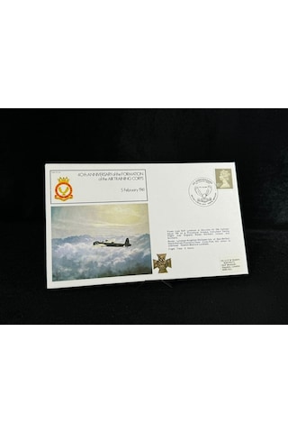 1981 İngiltere Fdc İlk Gün Zarfı Hava Eğitim Kolordusu'nun Kuruluşunun 40. Yıldönümü 5 Şubat 1941  Teşhir Ürün