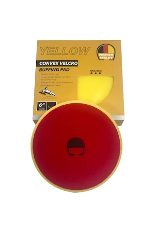 Premium Quality Convex Velcro 155mm Cırtlı Sarı Polisaj Süngeri
