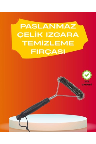 Mangal Izgara Temizleme Fırçası Pas Tutmaz Çelik Telli 42484185