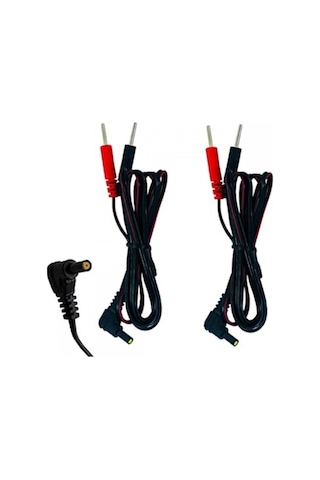 FİZYOPOL 2 Uçlu Portatif Tens Cihazı Kablosu,1 Çift Yedek Kablosu