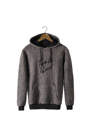 Terapi Men Erkek Kahverengi Kapşonlu Kanguru Cepli Sweatshirt Vavn21k-6300106 Kahverengi