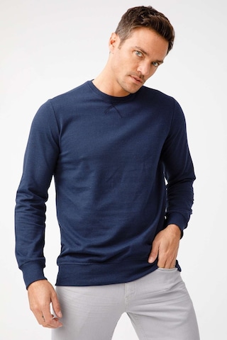 Igs İgs Erkek Lacivert Modernfıt / Ekstra Dar Kalıp Bisiklet Yaka Sweatshirt Lacivert