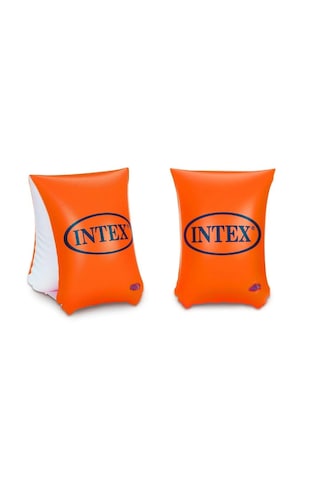 İntex Turuncu Kolluk 30x15 Cm 6-12 Yaş Havuz Deniz Şişme Kare Kolluk Bü Turuncu