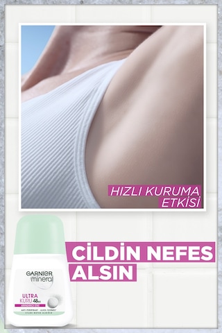 Garnier Mineral Ultra Kuru Kadın Roll-On Deodorant 3'lü Set