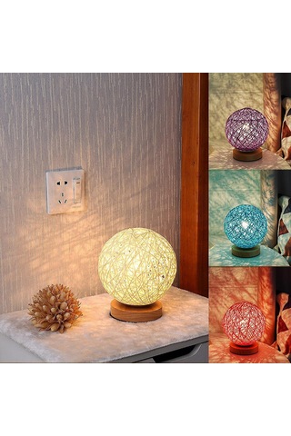 Cozhyess Ahşap Masa Lambası, El Bileğiyle Led Gece Lambası Diğer