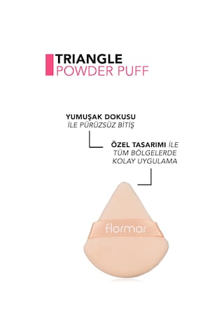 Flormar Üçgen Yumuşak Pamuksu Dokulu Kompakt Pudra Süngeri