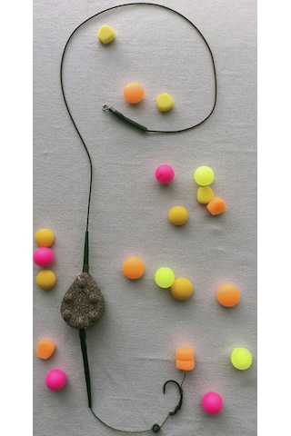 Gezer Inline Kurşun'lu Rig Takımı Çift Turuncu Esp Mısırlı...