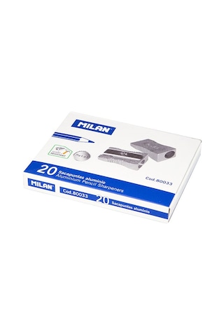 Mılan 80033 Alum Metal Kalemtraş - 20adet