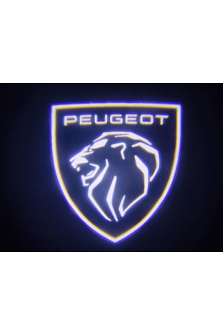 Yeni Peugeot Araçlar Için Pilli Yapıştırmalı Kapı Altı Led Logo (540226015)