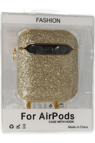 Newface - 580 - Apple AirPods Uyumlu 2 2.nesil Spell Simli Kılıf - Kmrsfres - - Gold