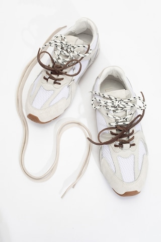 Luvishoes Serena Beyaz Süet Hakiki Deri Fileli Kadın Spor Ayakkabı Beyaz