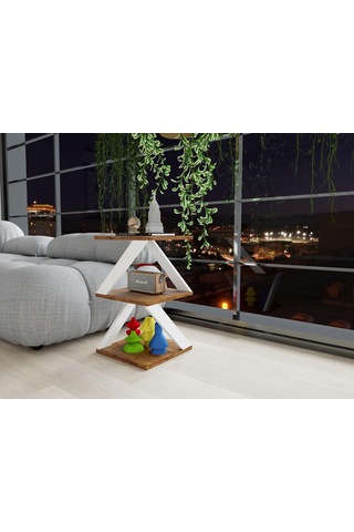 Bubon Yan Sehpa Amalfi Beyaz