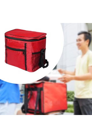 Suntek Yalıtımlı Soğutucu Çanta Catering Ofisi Kırmızı