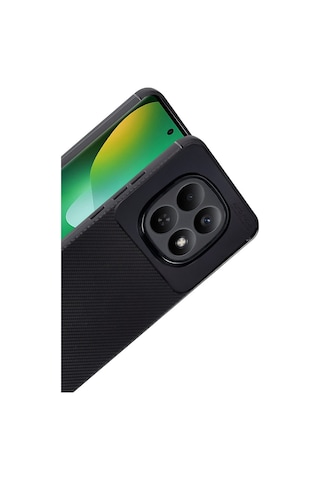 Xiaomi Redmi Note 15 Pro 4g Kılıf Focus Carbon Silikon Kapak Siyah
