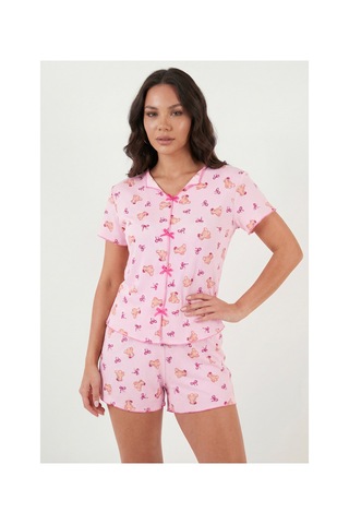 Lela Bayan Pijama Takımı 65770837 Pembe