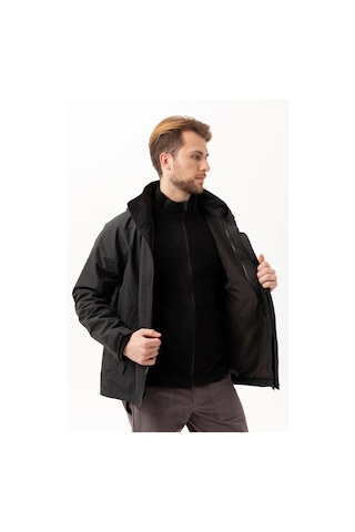 Armadillo Davraz 3n1 Parka Çıkarılabilir İç Montlu, Suya & Rüzgâra Dayanıklı, Kışlık Erkek Parka Siyah
