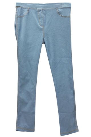 Kız Çocuk Kot Pantolon Görünümlü Mevsimlik Açık Mavi Renk Tayt Açık Mavi