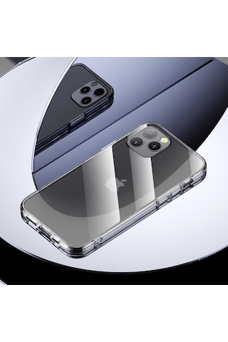 Benks Apple Uyumlu iPhone 12 Pro Kılıf Benks Magic Crystal Clear Glass Kapak ZORE-216244