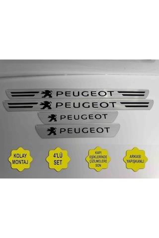Peugeot Boxer İle Uyumlu Kapı Eşiği Koruyucu Ön - Arka 4'lü Set