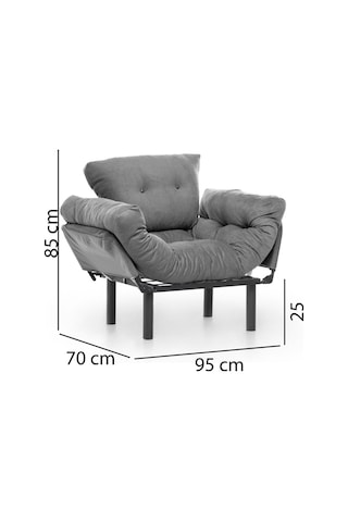 Pafu Nitta Tekli Kanepe - Gri