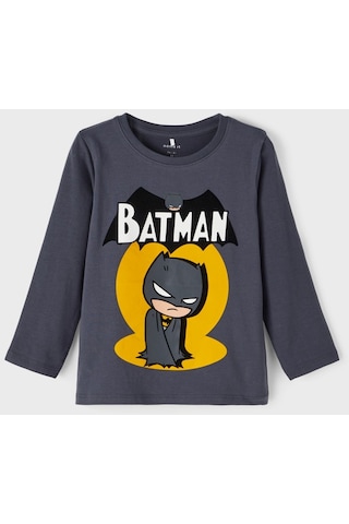 Name It Bisiklet Yaka Baskılı Antrasit Erkek Çocuk Sweatshirt 13221192 001 Antrasit